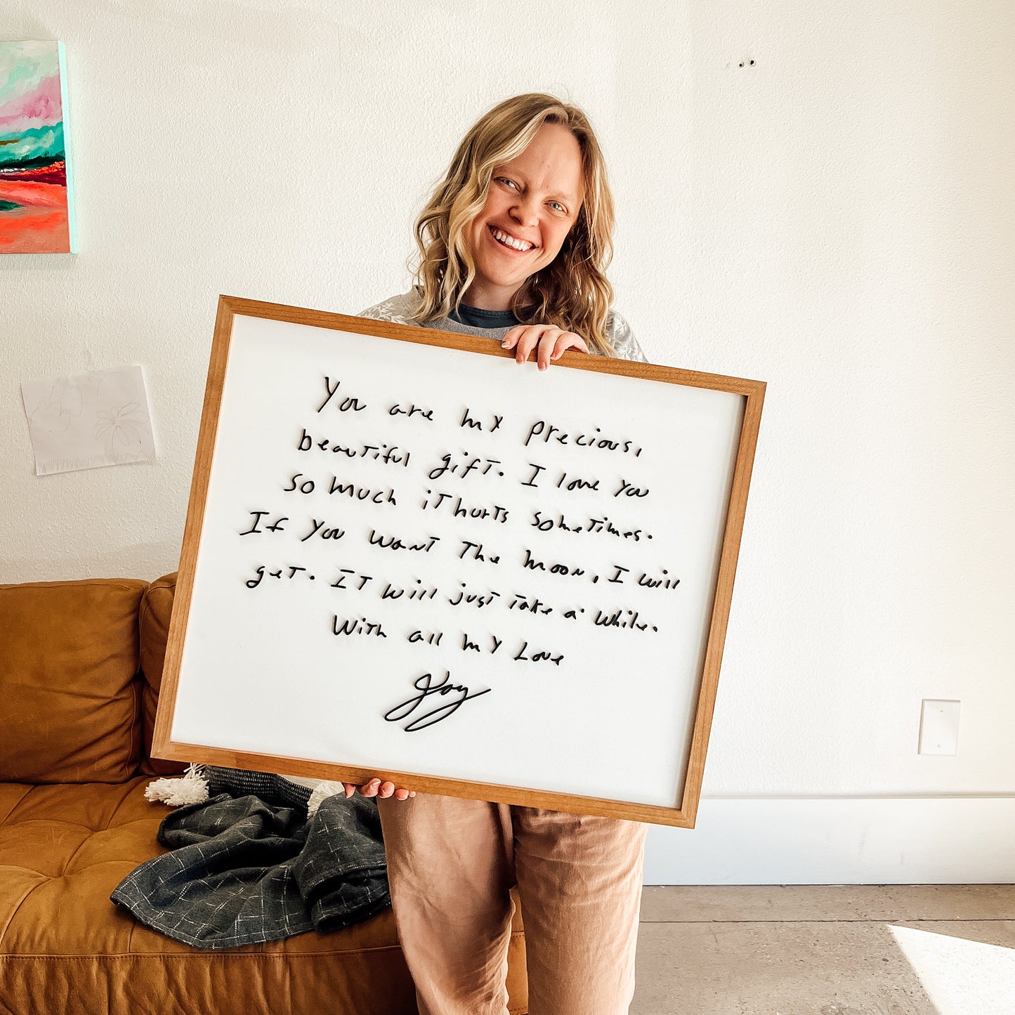 Large Handwritten Note