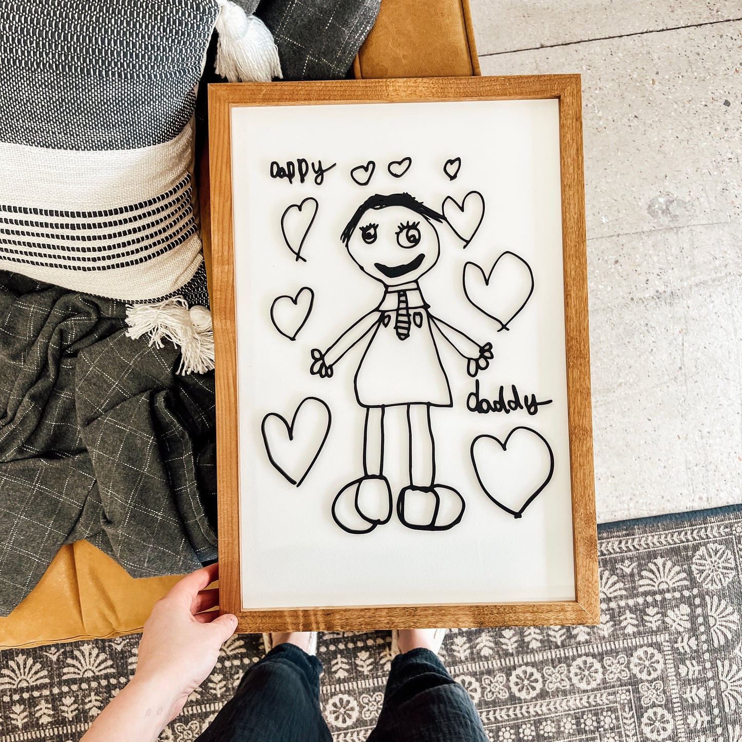 Medium Kid's Art - Black & White