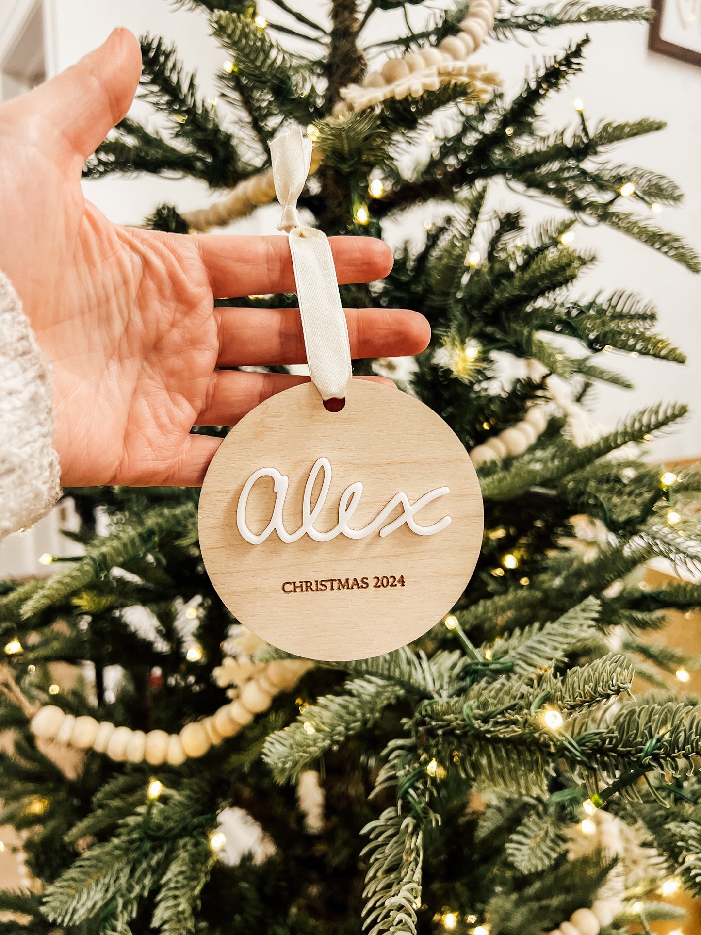 DISCOUNTED Handwritten Name Ornament