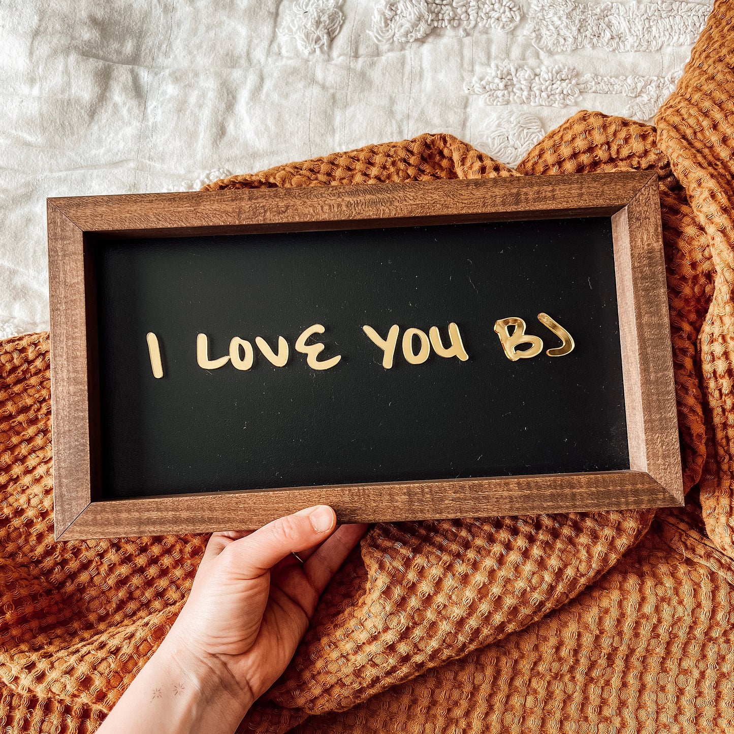 BLACK + GOLD Handwriting Art