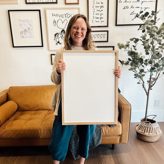DISCOUNTED Raw Wood Large Frame