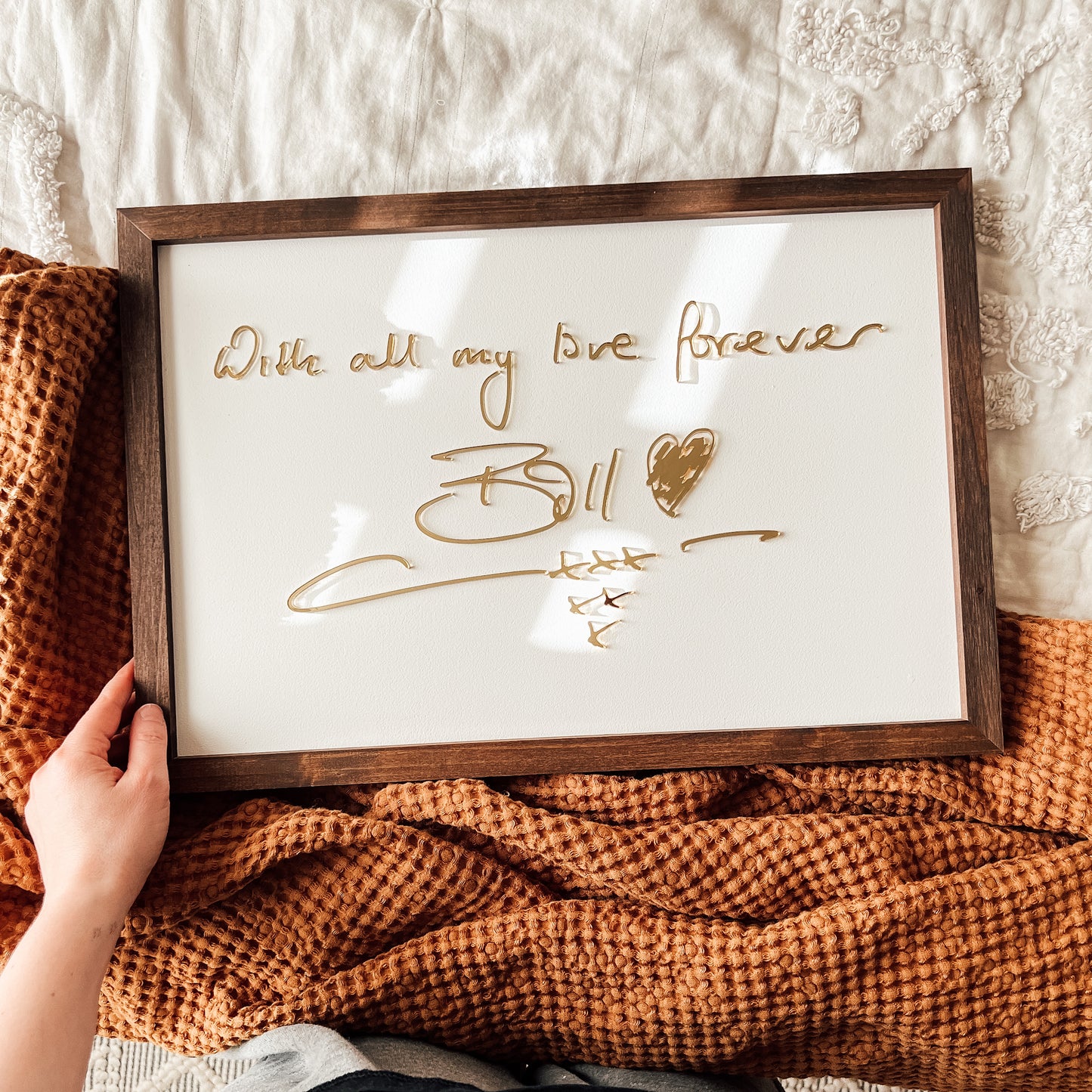 GOLD Medium Handwriting Note