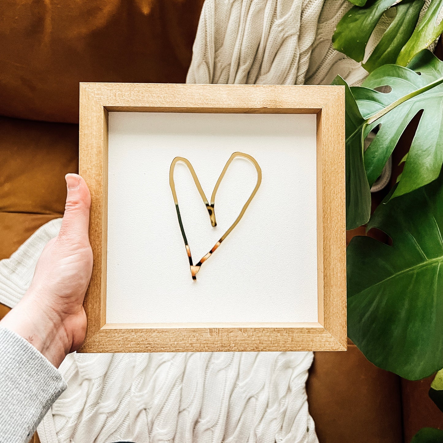 GOLD Handwriting Hearts Sign