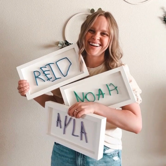 Colorful handwritten name