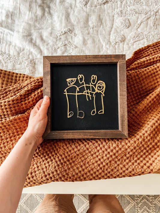 GOLD & BLACK Small kid’s art