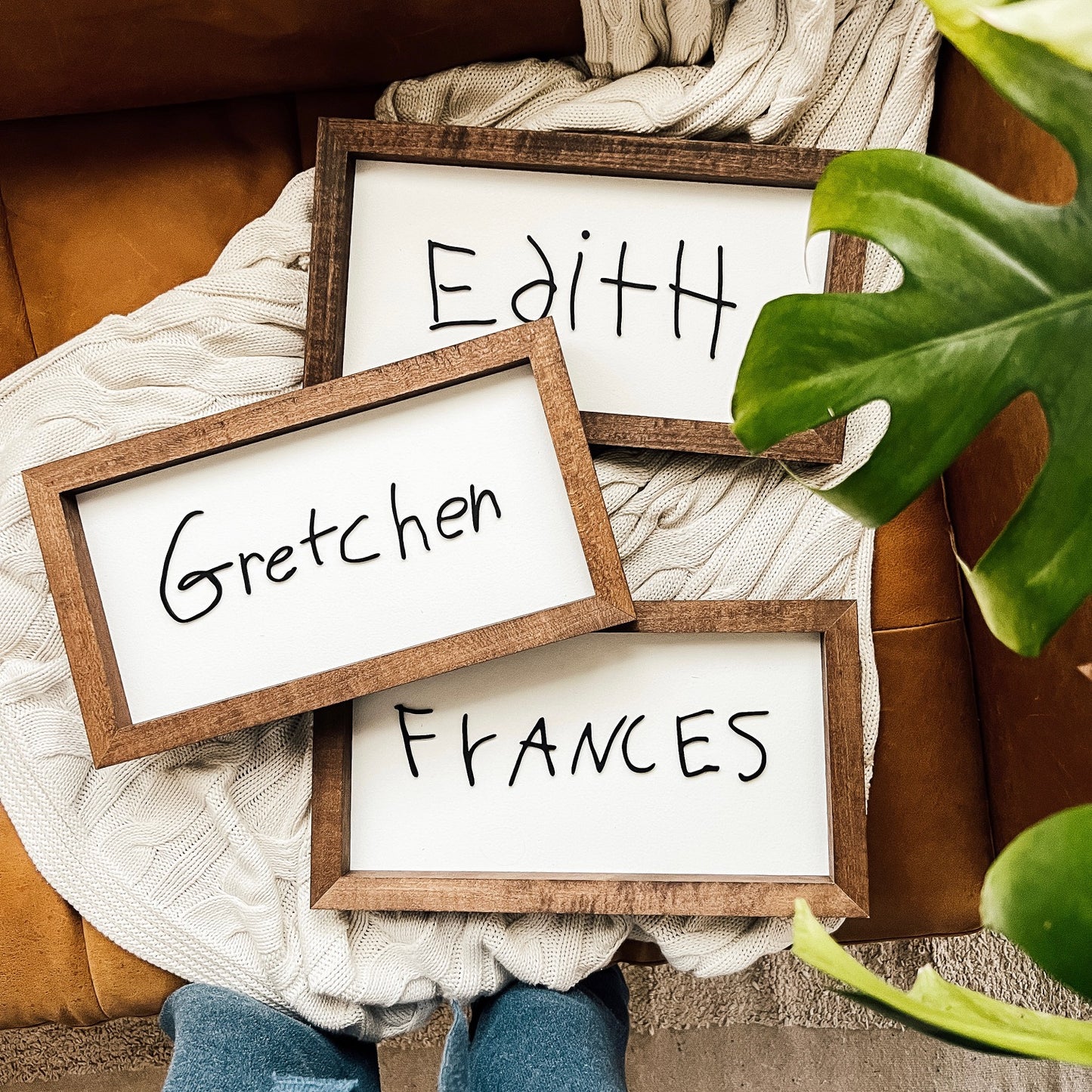 Kid’s handwritten name!