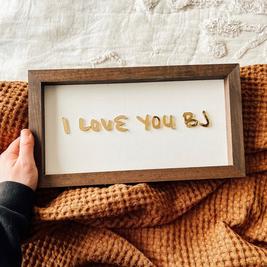 GOLD Small handwriting note
