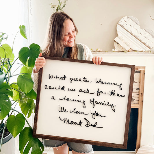 Large Handwritten Note