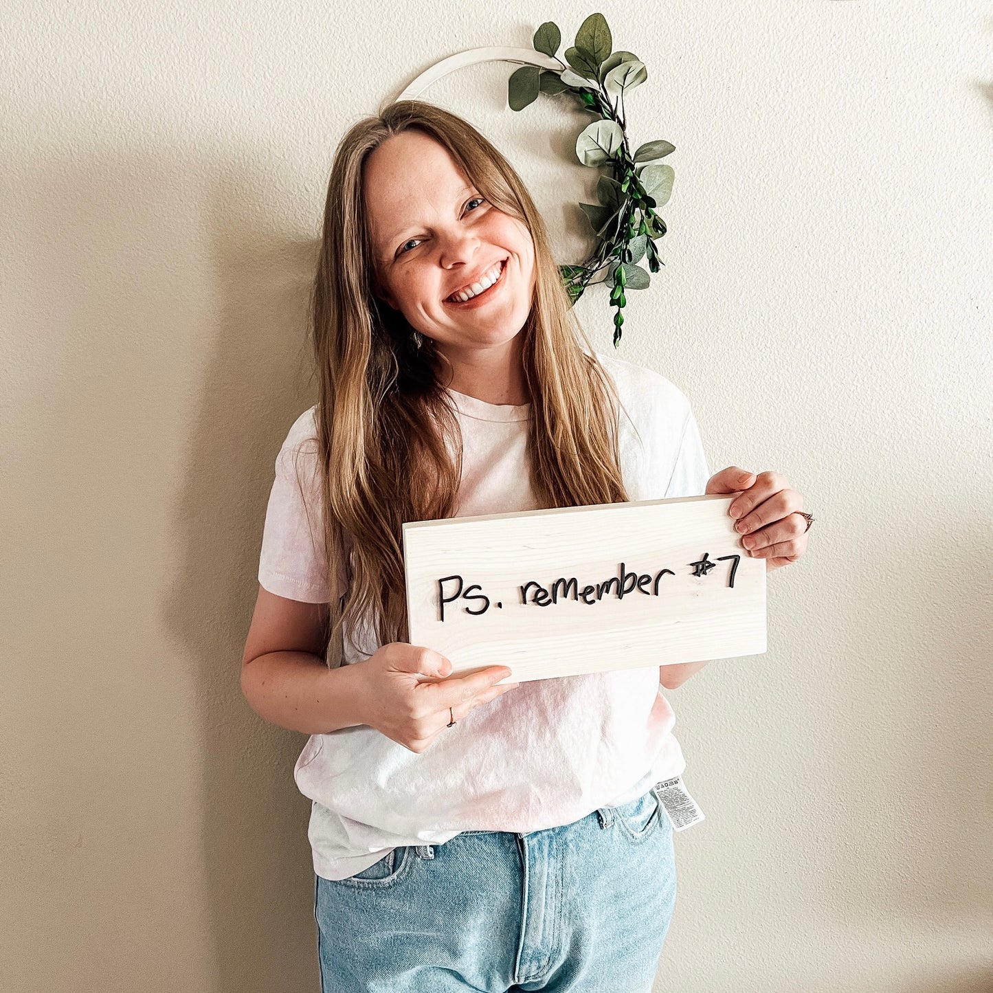 Unframed Small Handwriting Sign