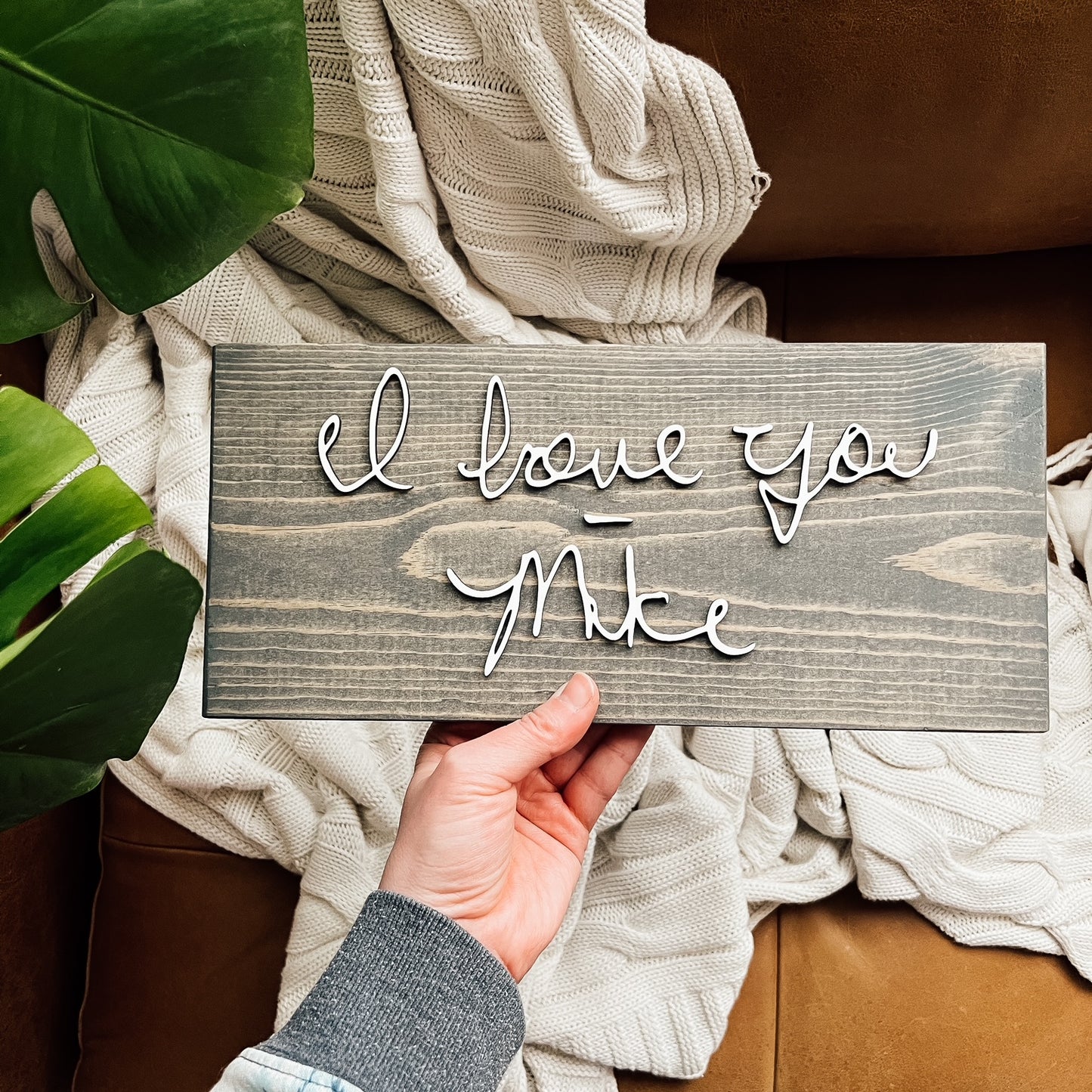 Unframed Small Handwriting Sign