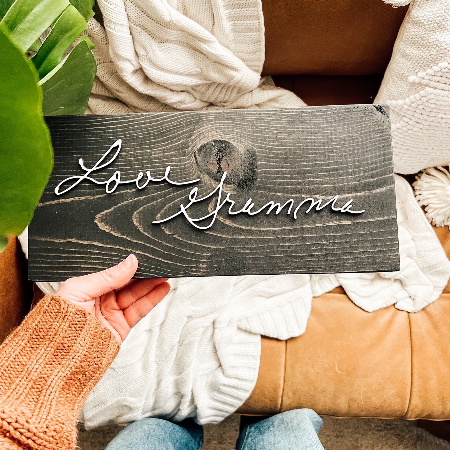 Unframed Small Handwriting Sign
