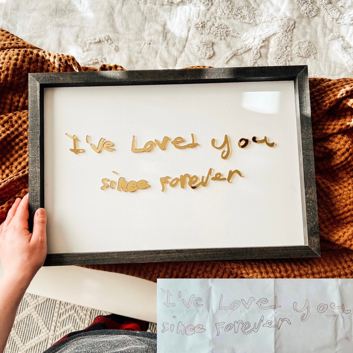 GOLD Medium Handwriting Note