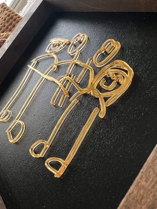 GOLD & BLACK Small kid’s art