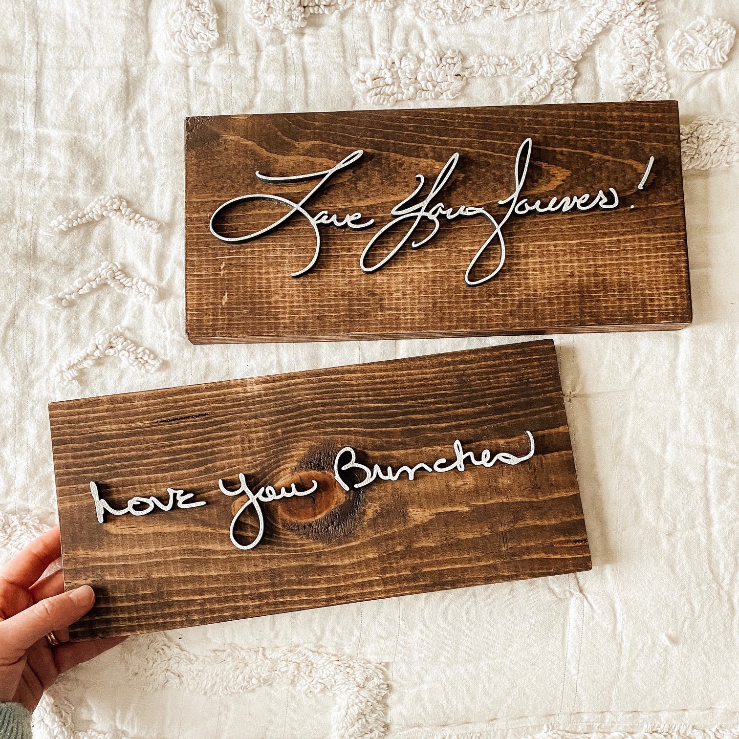 Unframed Small Handwriting Sign – Ali Wood Creations